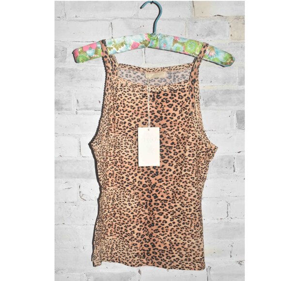 NWT! Ulla Johnson Sidney Cami in Snow Leopard Size S $165! - Picture 1 of 7